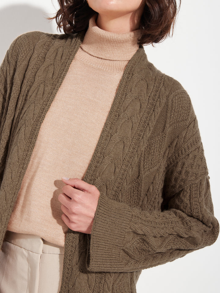 Bertha Cardigan Baby Alpaca Color Camel