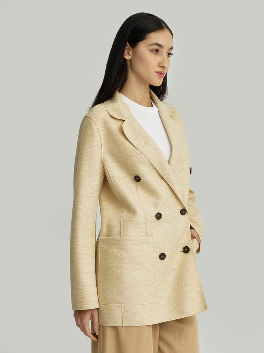 Abrigo Yvrea Alpaca Color Beige