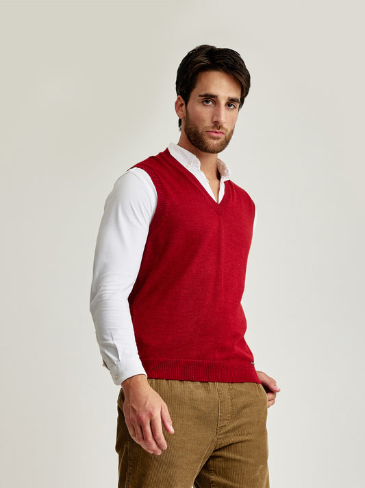 Chaleco Abel Baby Alpaca Color Vermut