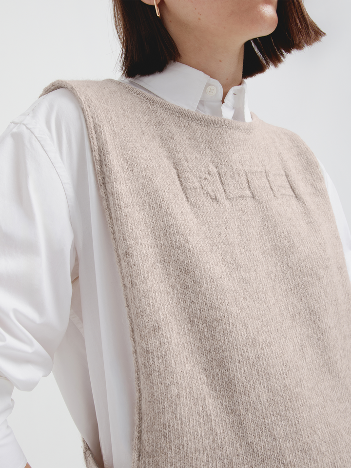 Udda Vest Baby Alpaca Color Beige