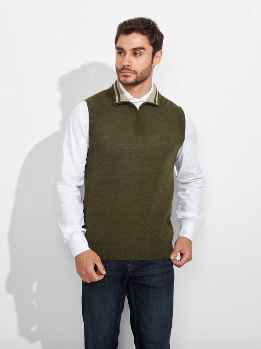 Chaleco Zenith Baby Alpaca Color Verde