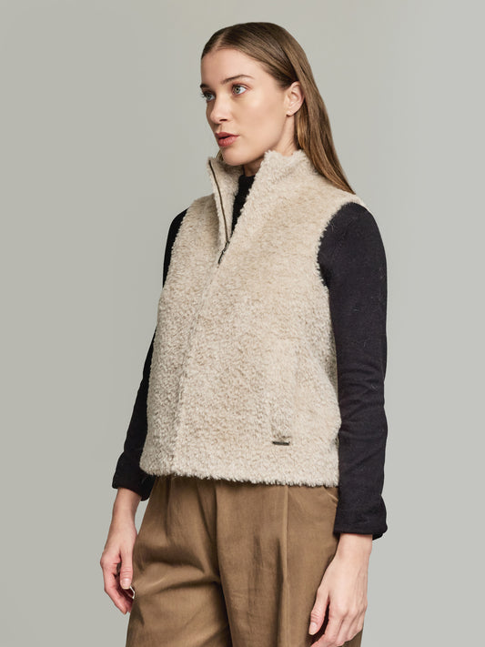 Chaleco Joven Alpaca Suri &amp; Lana Color Beige