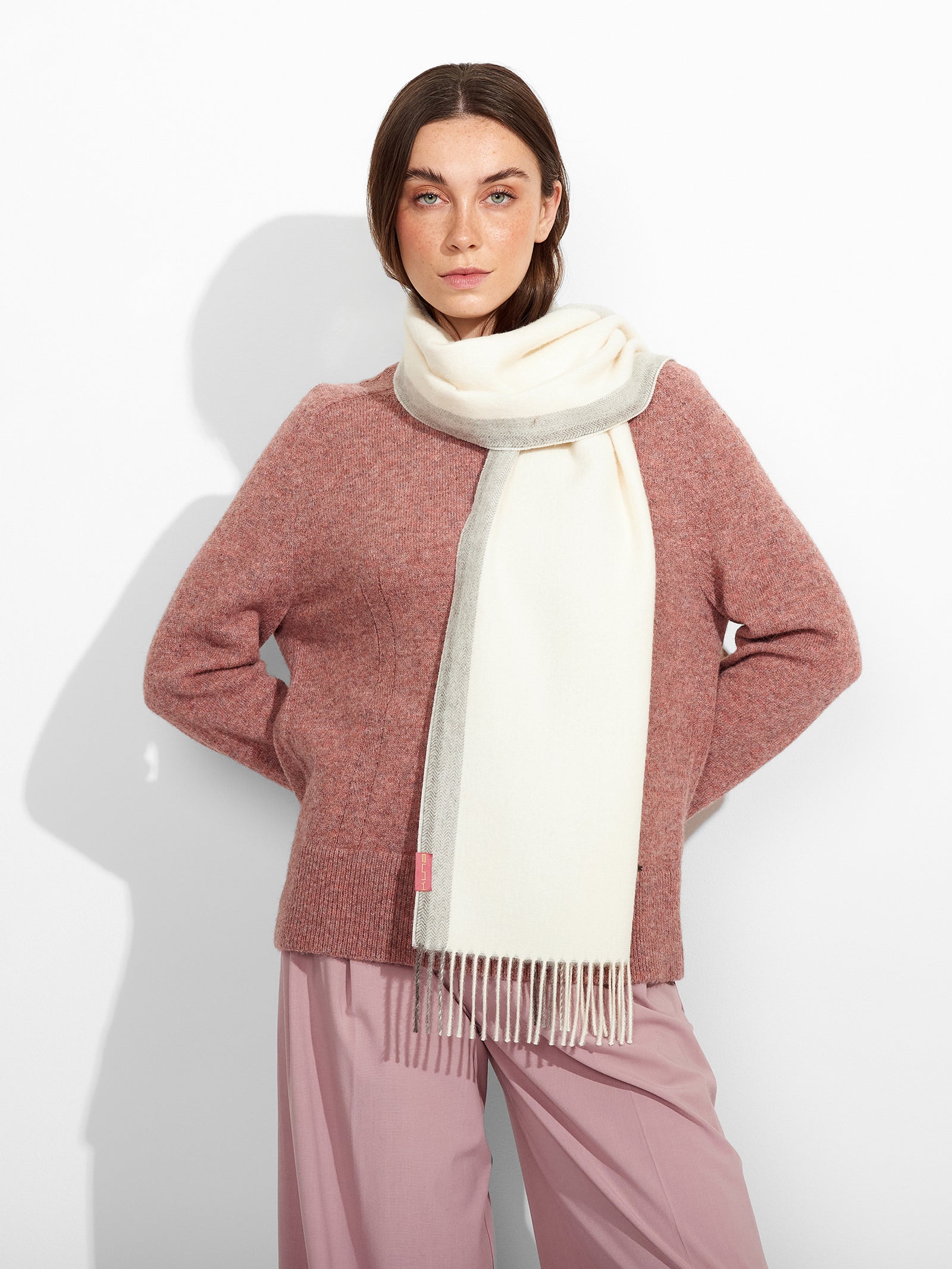 Bufanda Ravenna Baby Alpaca Color Crudo