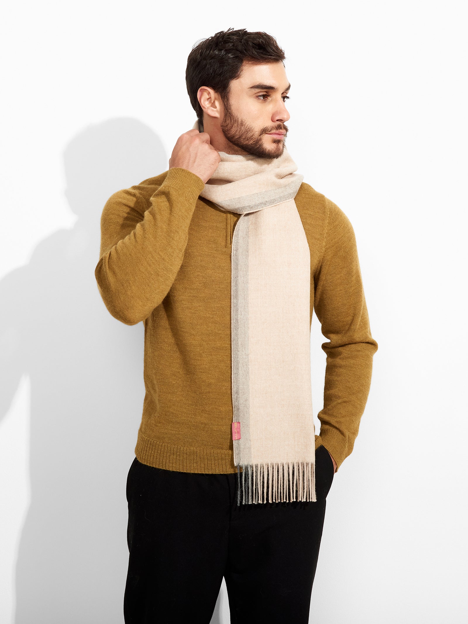 Bufanda Ravenna Baby Alpaca Color Beige