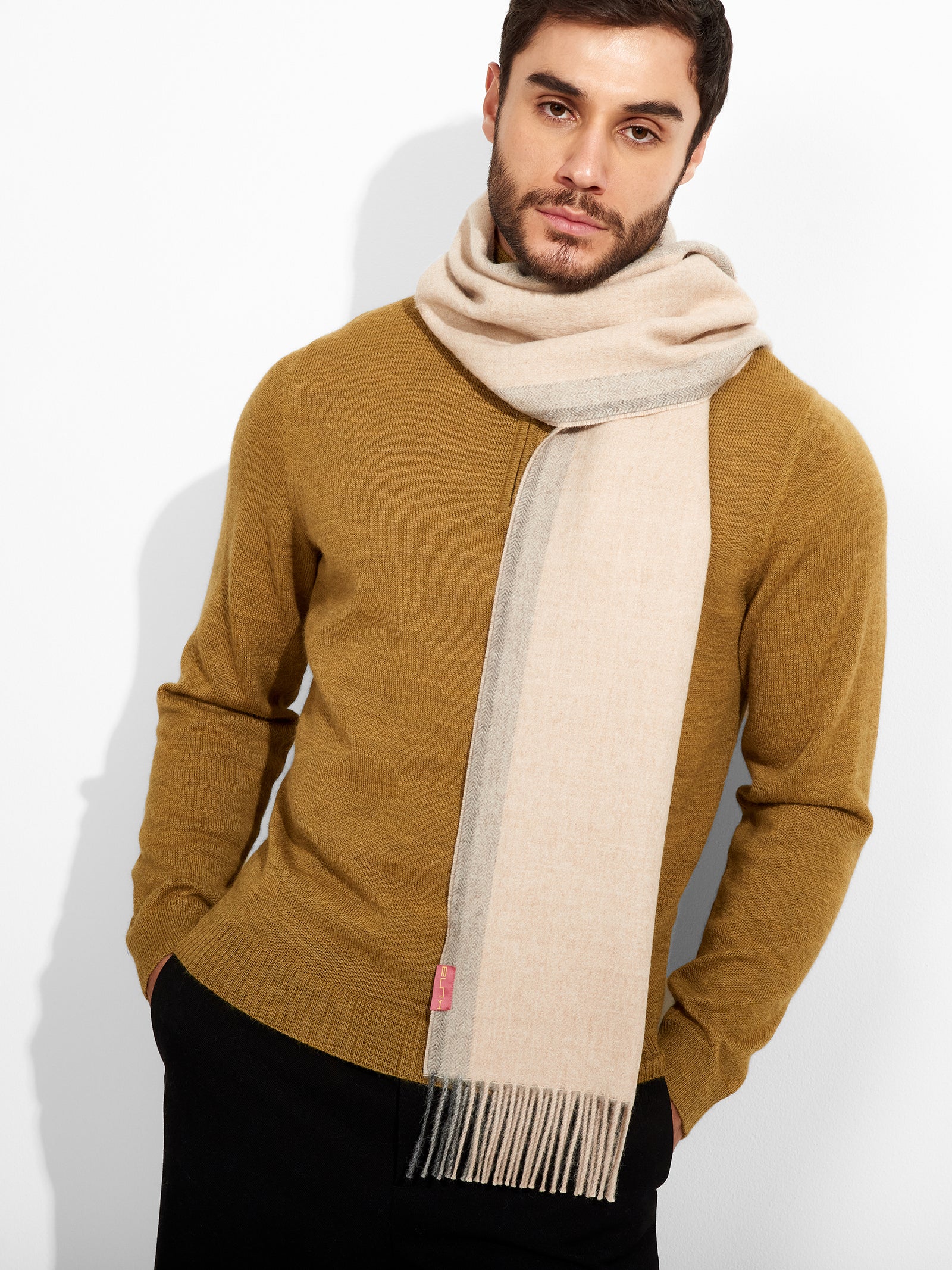 Bufanda Ravenna Baby Alpaca Color Beige