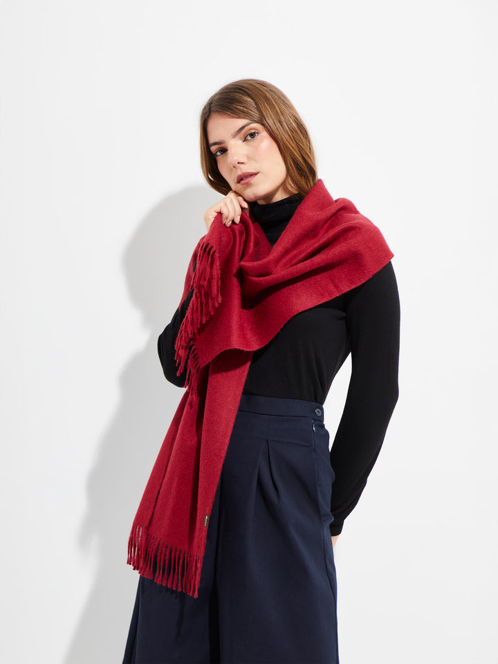 Jamas Scarf Royal Alpaca Color Red