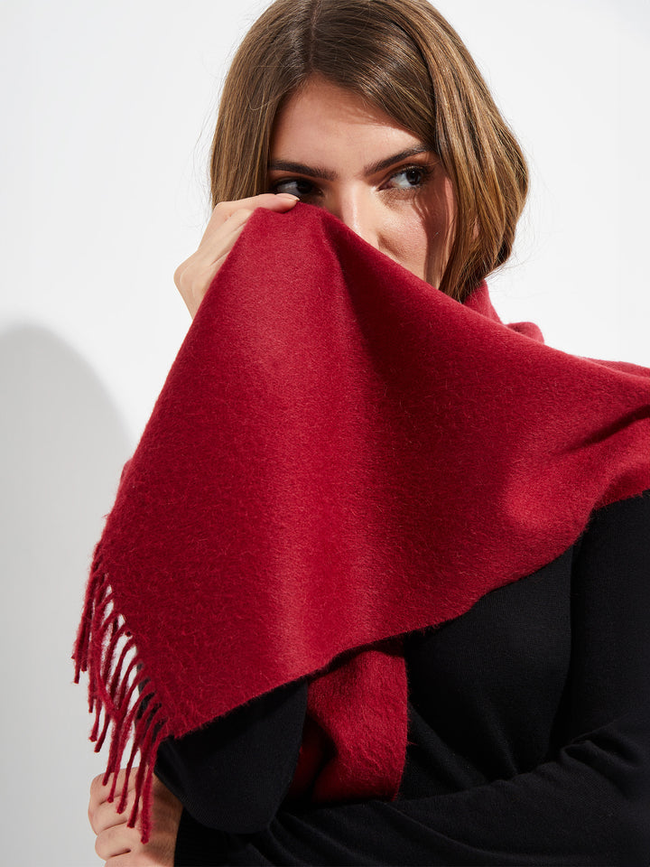 Jamas Scarf Royal Alpaca Color Red
