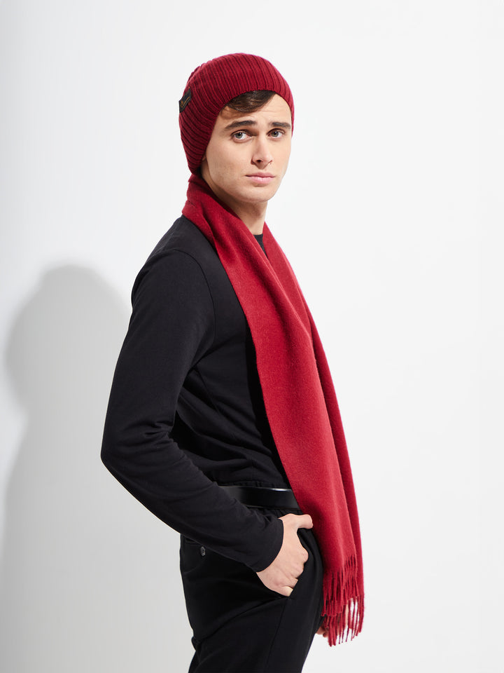 Jamas Scarf Royal Alpaca Color Red