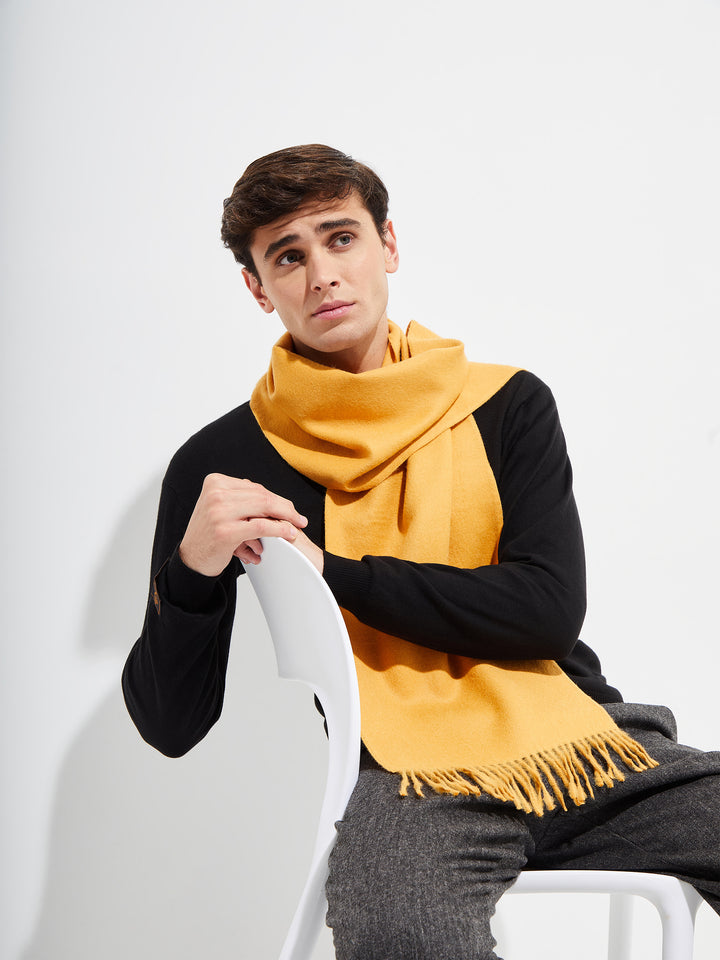 Jamas Royal Amarillo Scarf Royal Alpaca Color Yellow