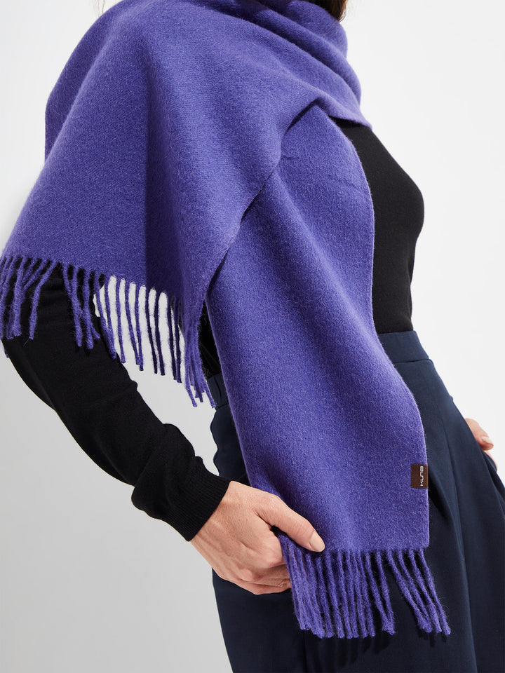 Jamas Scarf Royal Alpaca Color Purple