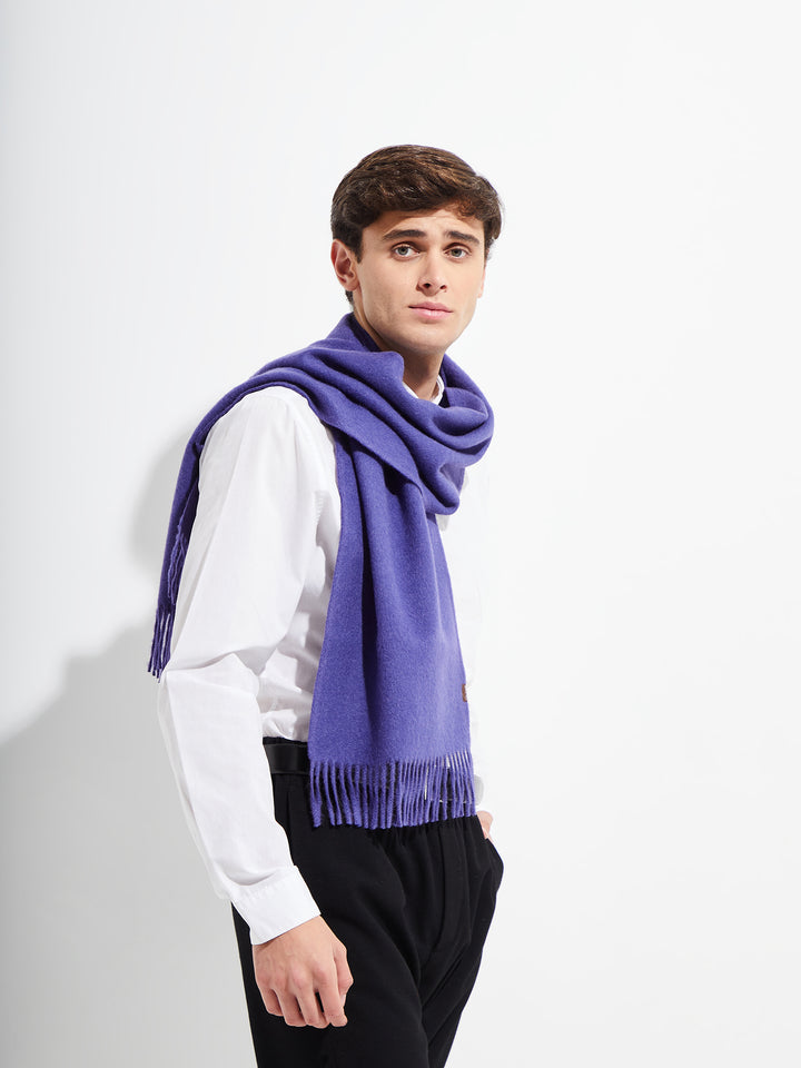 Jamas Scarf Royal Alpaca Color Purple