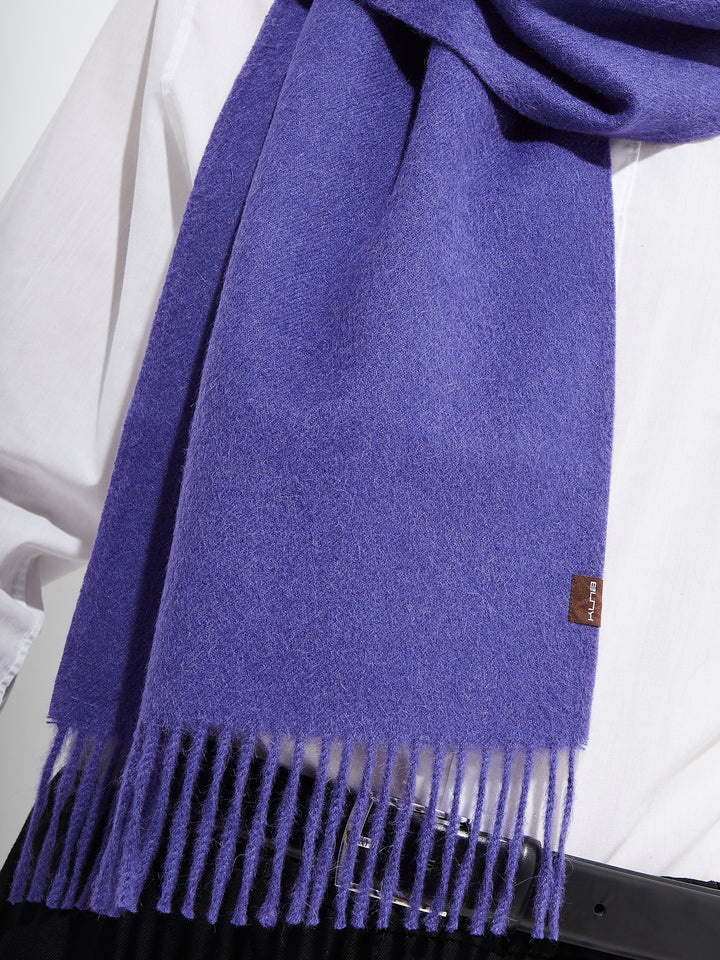 Jamas Scarf Royal Alpaca Color Purple