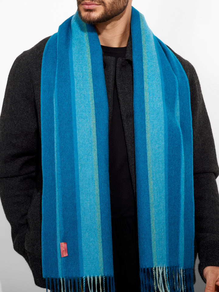 Perejil Scarf Baby Alpaca Color Turquoise