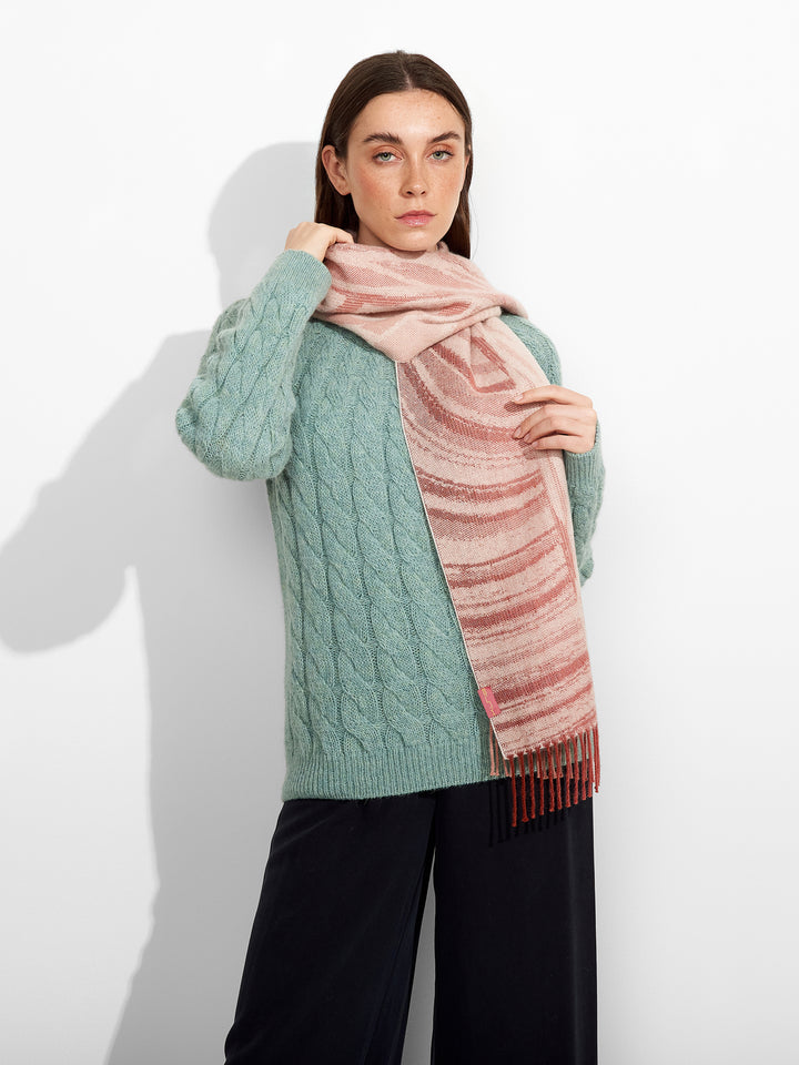 Zagoni Scarf Baby Alpaca Color Pink