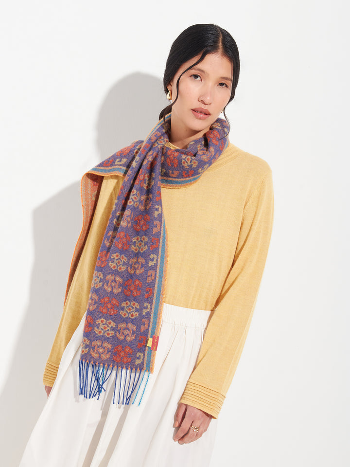 Chancay - 36 Scarf Baby Alpaca Color Blue