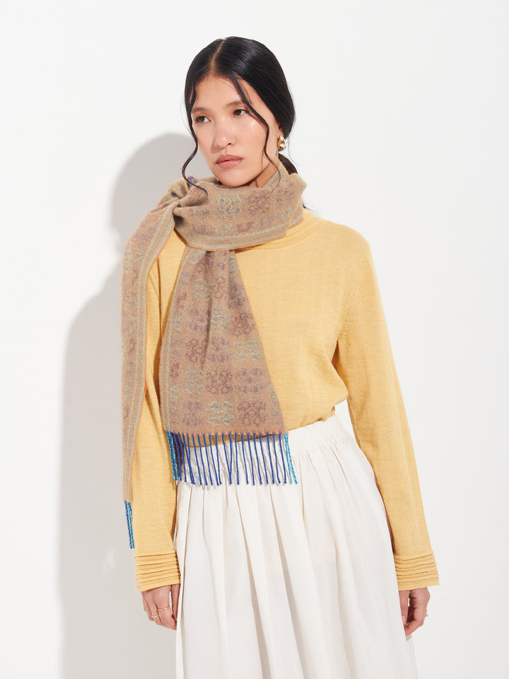 Chancay - 36 Scarf Baby Alpaca Color Blue