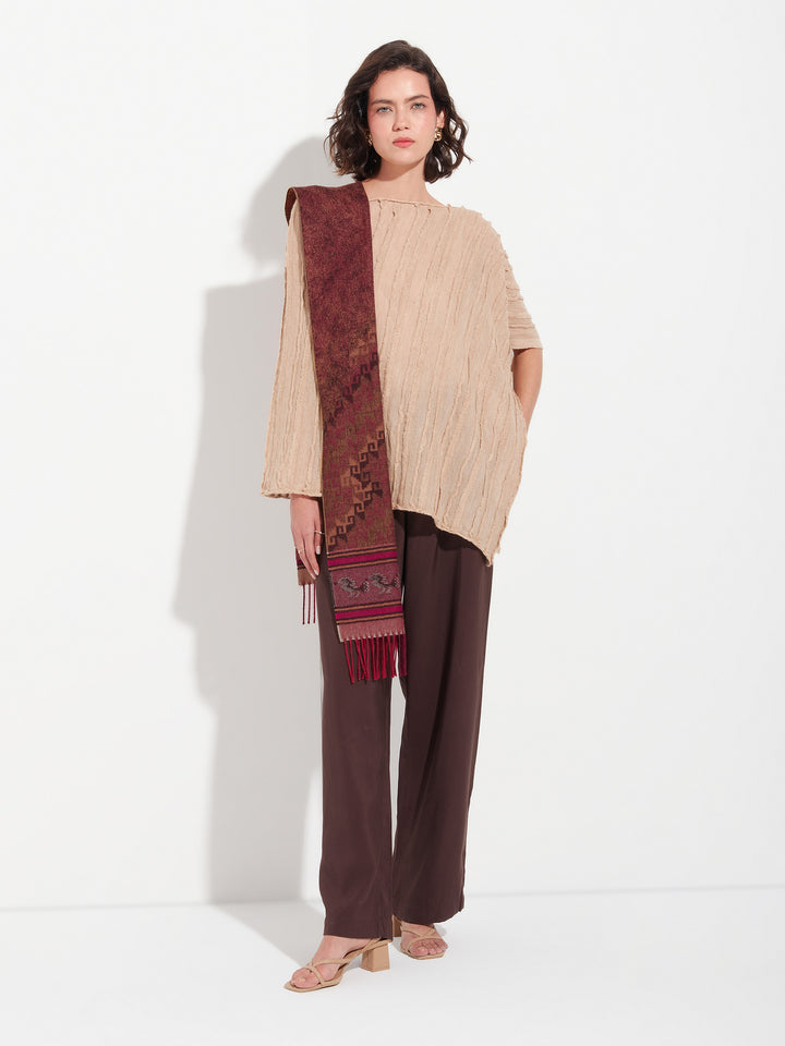 Chancay - 37 Scarf Baby Alpaca Color Red