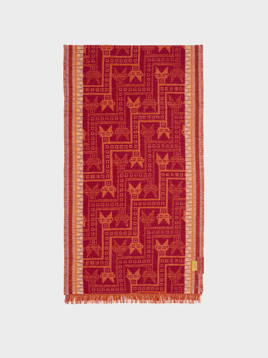 Chancay - 39 Scarf Baby Alpaca Color Red