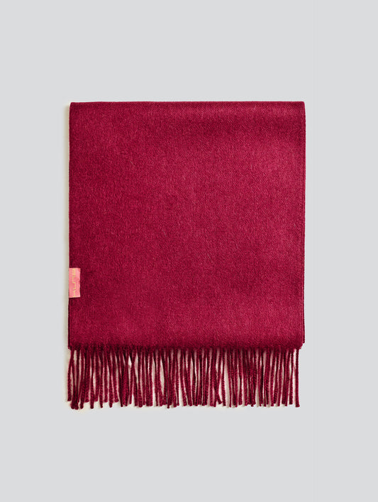 Bufanda Adrian Baby Alpaca Color Cereza
