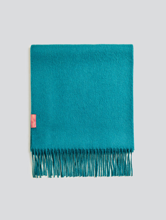 Bufanda Adrian Baby Alpaca Color Turquesa