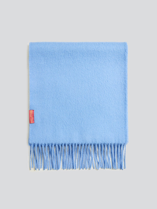 Bufanda Adrian Baby Alpaca Color Azul Claro