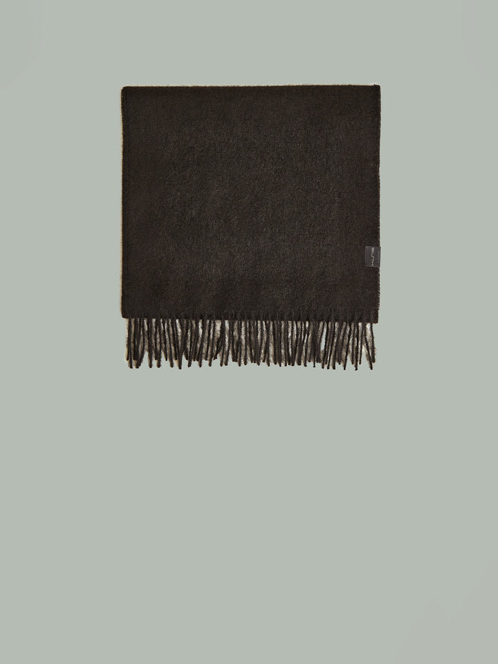 Before Scarf Baby Alpaca Black Color Black