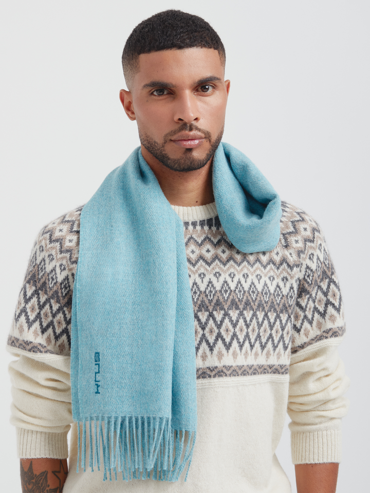 Zeta B Scarf Baby Alpaca Color Turquoise