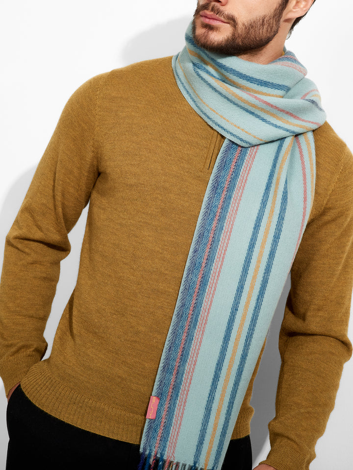Zareno Scarf Baby Alpaca Color Ligth Blue