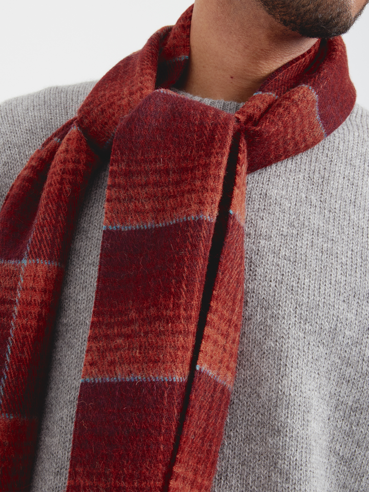 Castel Scarf Baby Alpaca Color Red