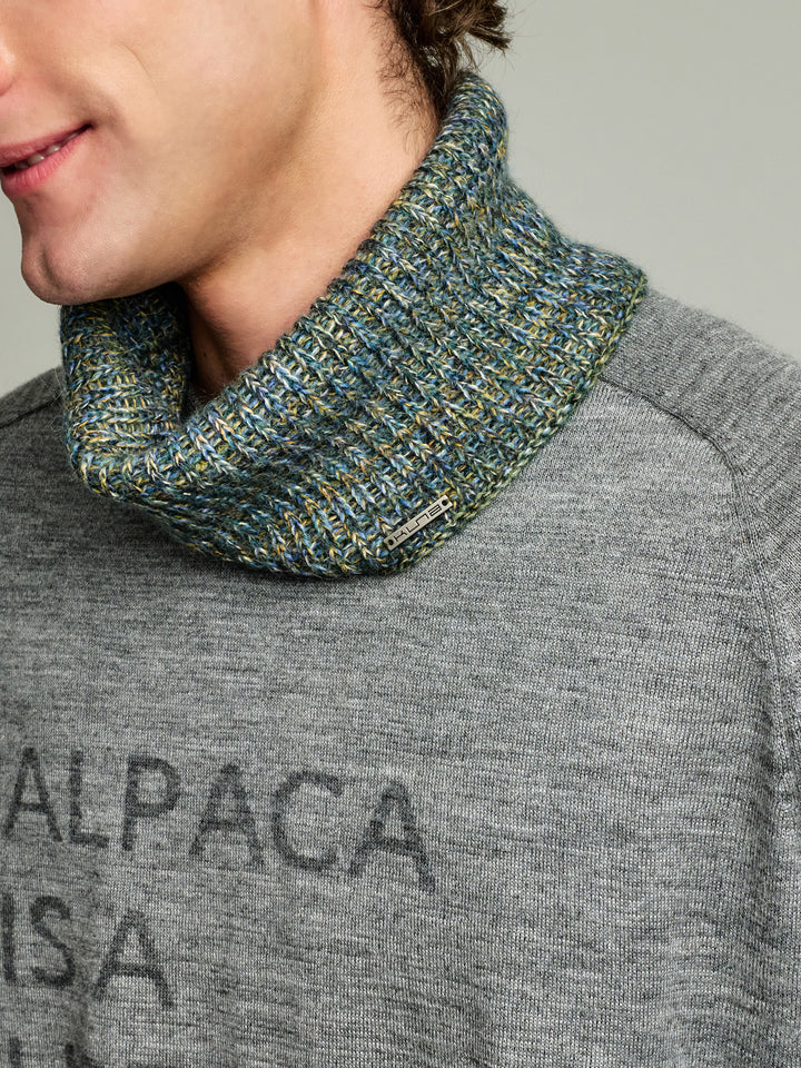 Ubicate Neck Scarf Baby Alpaca Color Turquoise