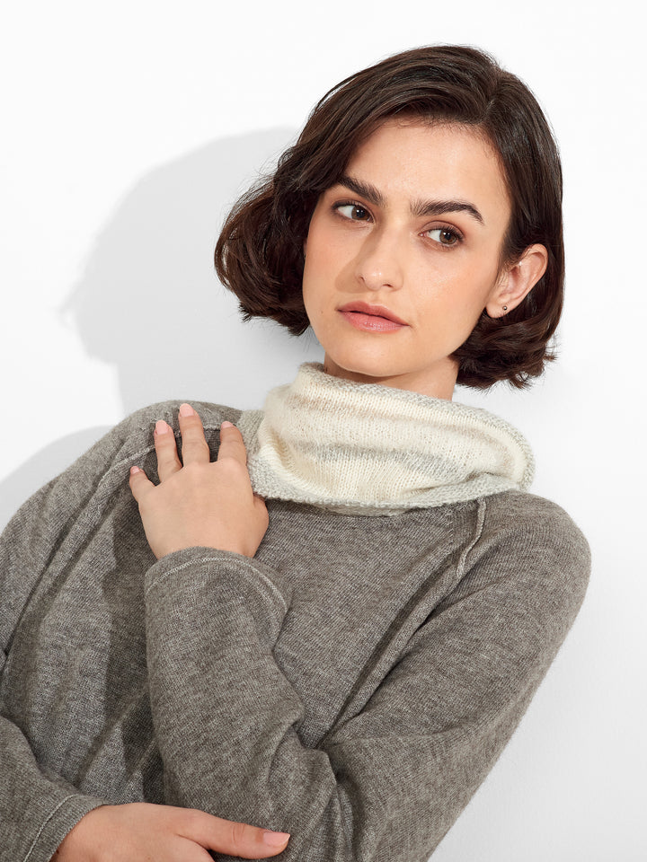 Zegovia Scarf Baby Alpaca Color Ecru