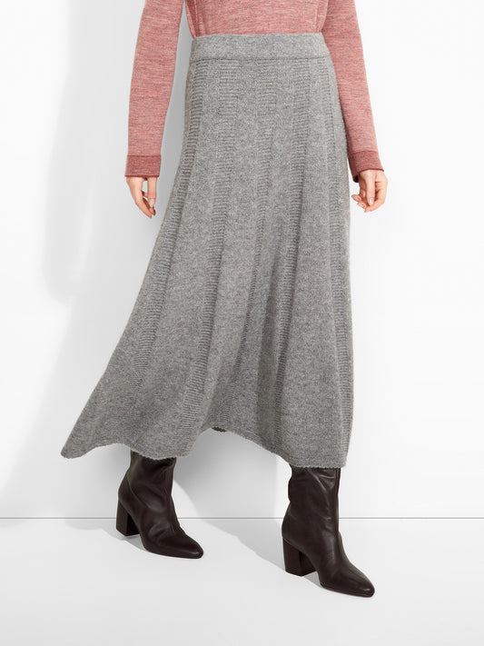 Falda Zibilla Baby Alpaca Color Gris