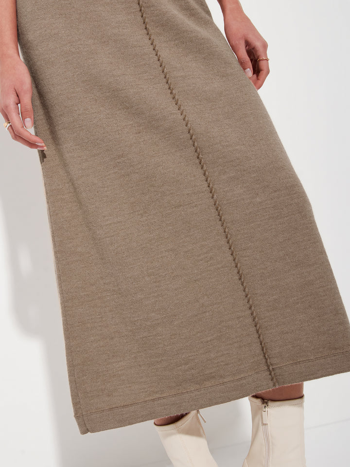 Brenda Skirt Baby Alpaca Color Brown