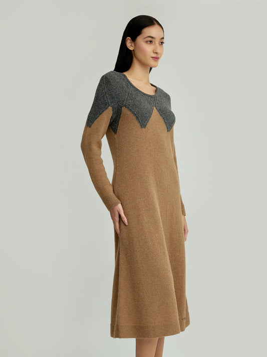 Vestido Yelissa Baby Alpaca Color Camel