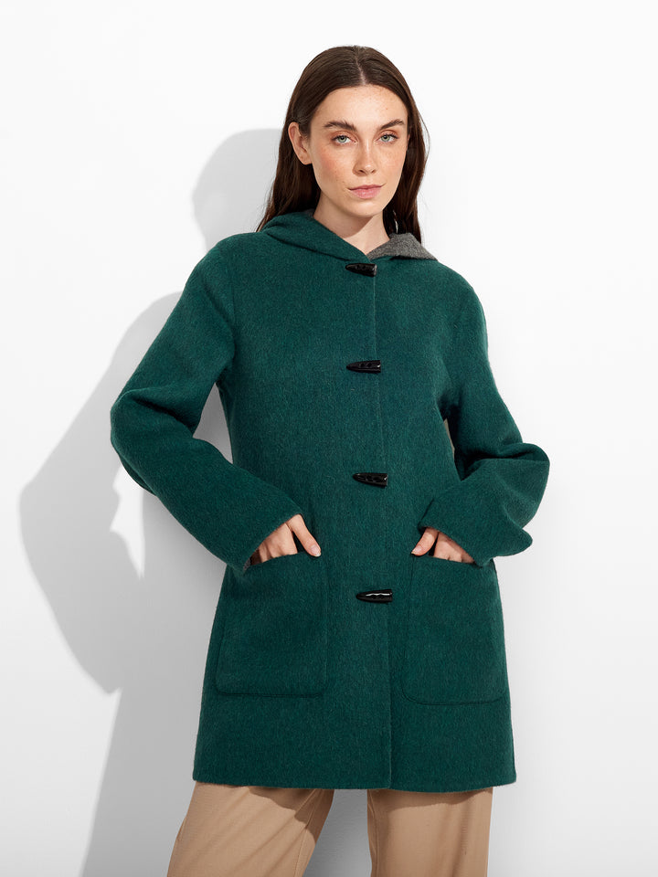 Abrigo Alaia Baby Alpaca Color Verde