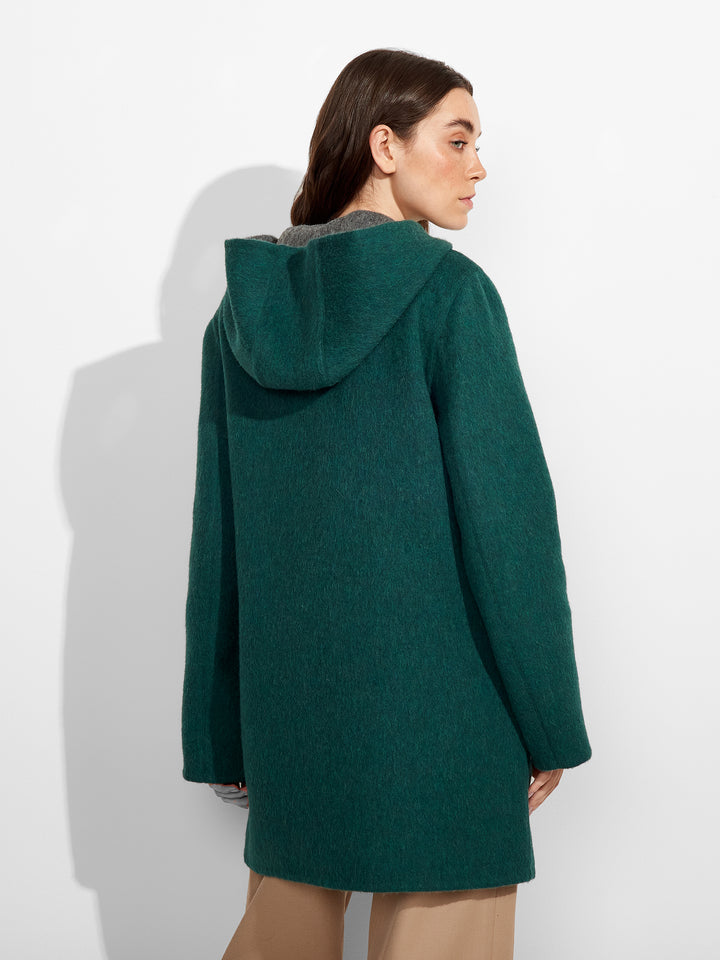 Abrigo Alaia Baby Alpaca Color Verde