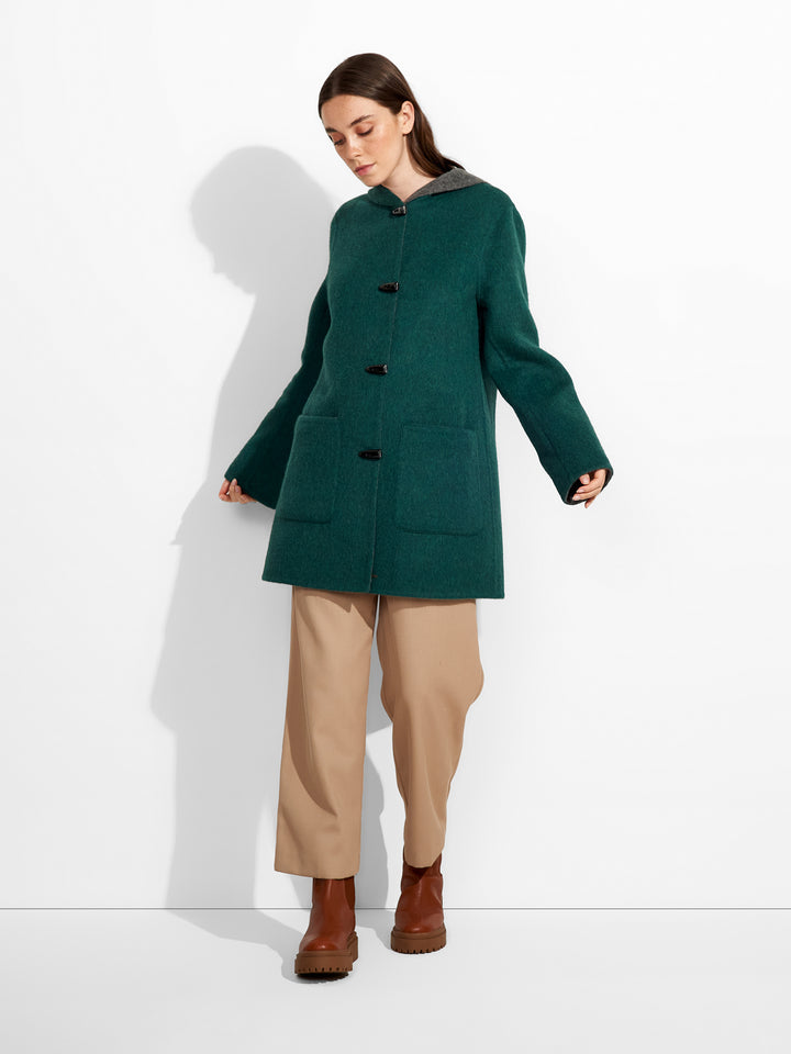 Abrigo Alaia Baby Alpaca Color Verde