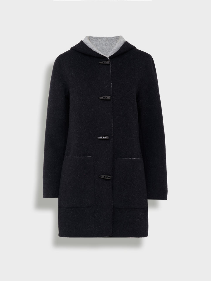 Abrigo Alaia Baby Alpaca Color Negro