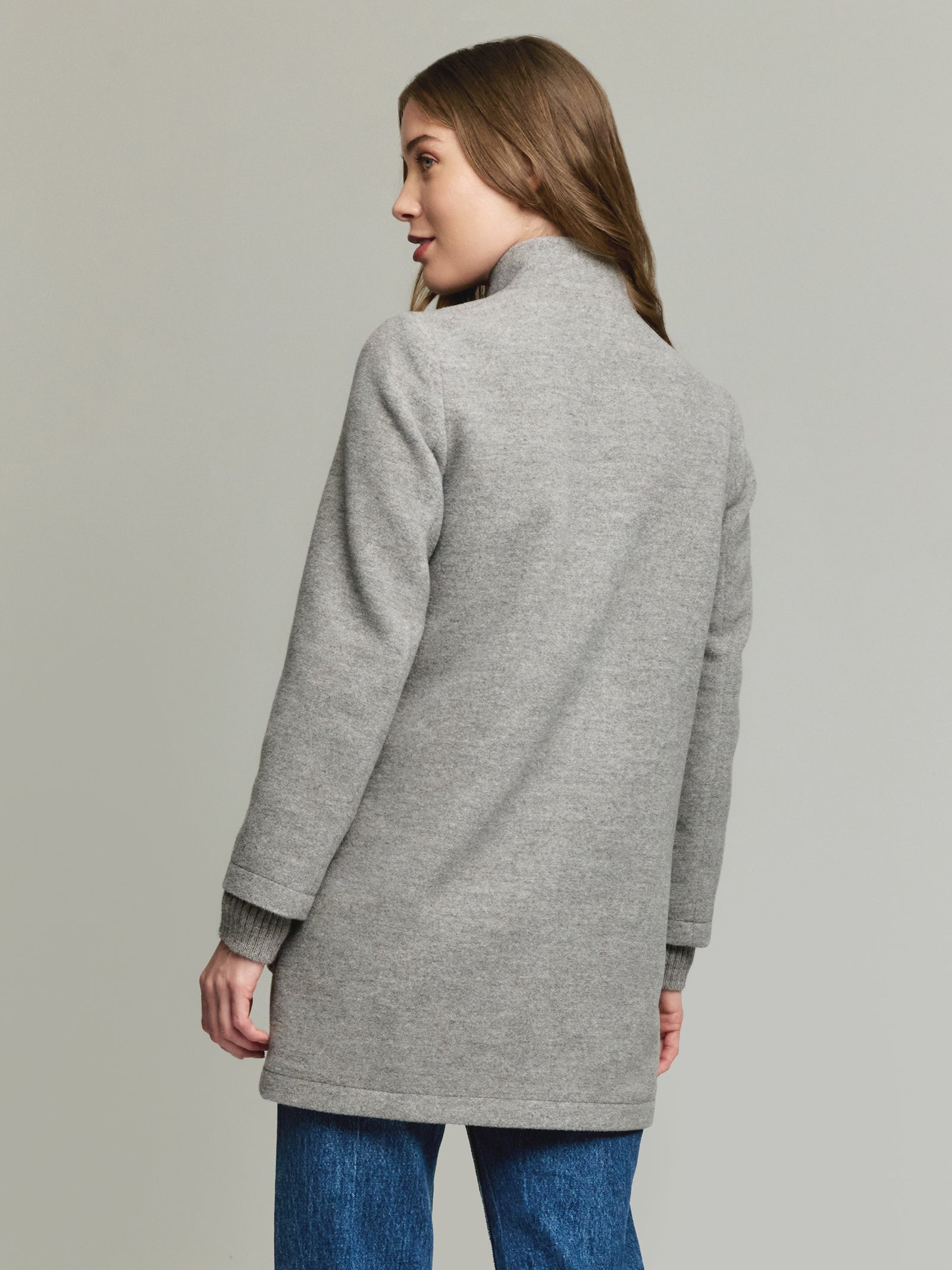Ynes Coat Baby Alpaca & Wool Color Grey
