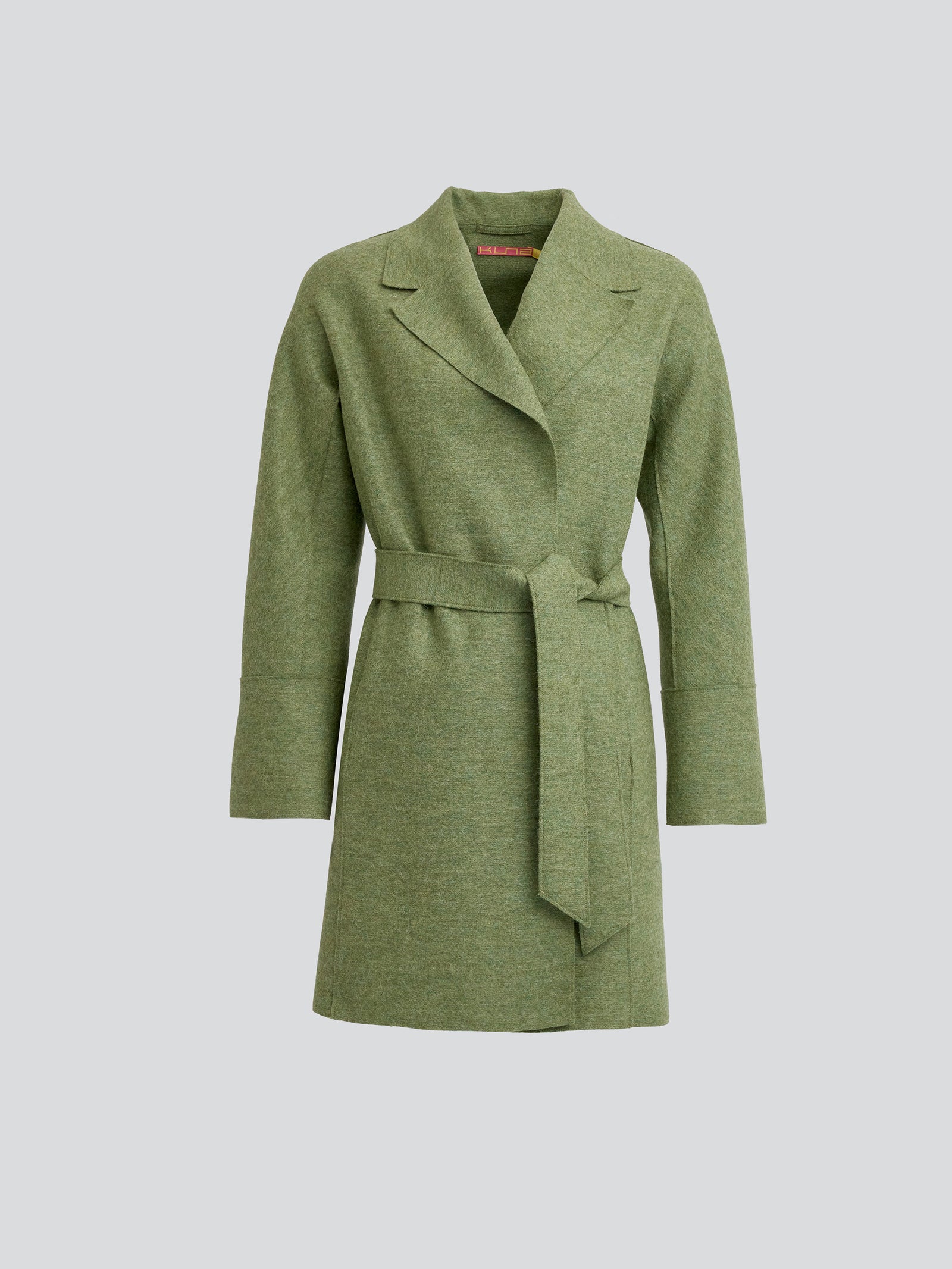 Yrene Coat Alpaca Color Green