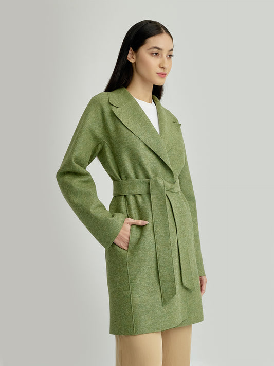 Abrigo Yrene Alpaca Color Verde