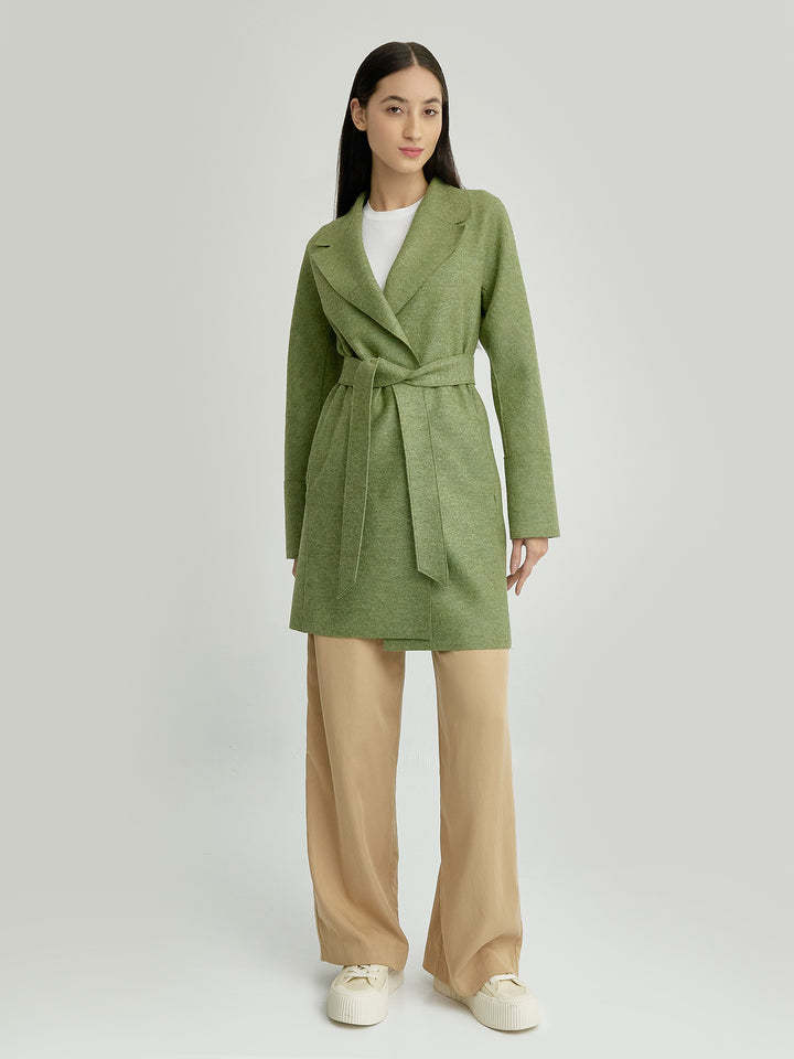 Abrigo Yrene Alpaca Color Verde