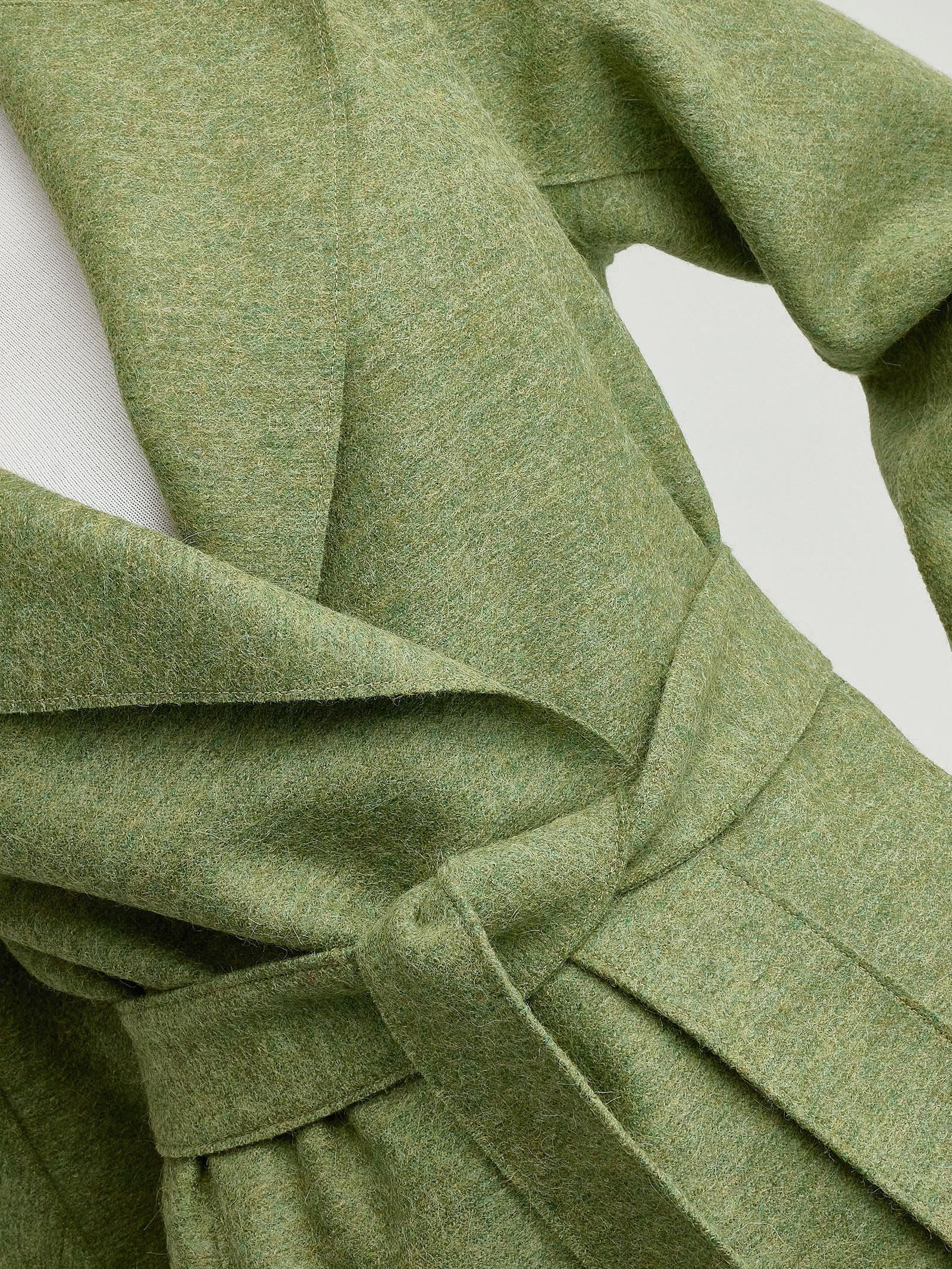 Yrene Coat Alpaca Color Green