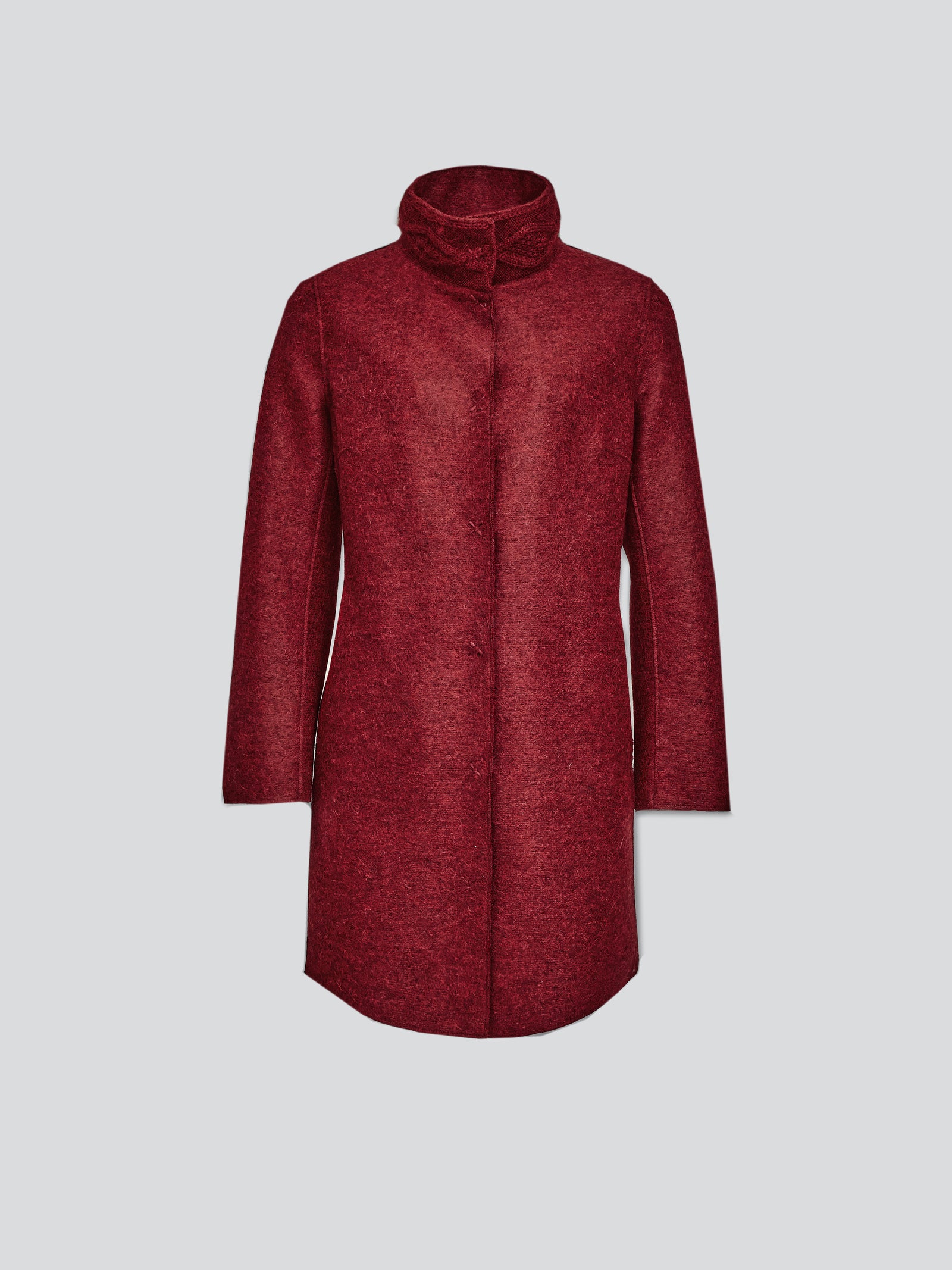 Yoko Coat Alpaca Color Red