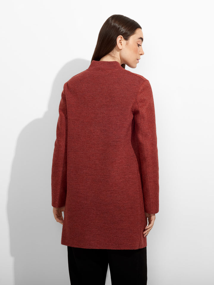 Zybil Coat Alpaca Color Red