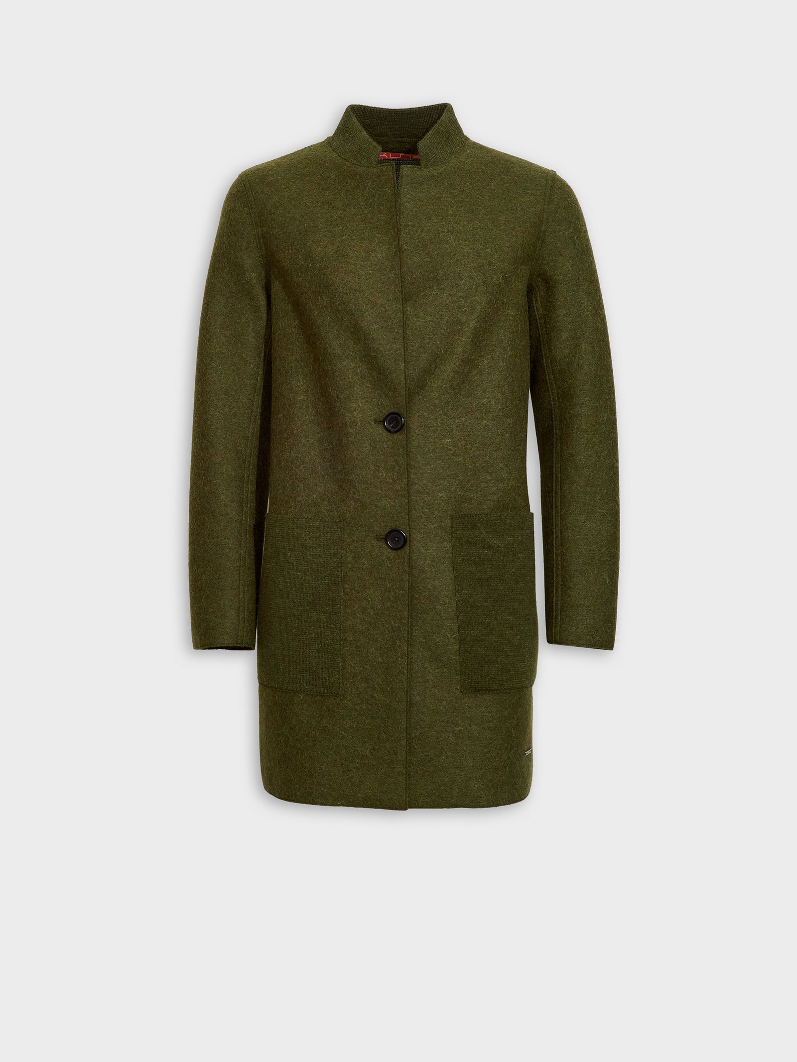Zybil Coat Alpaca Color Green
