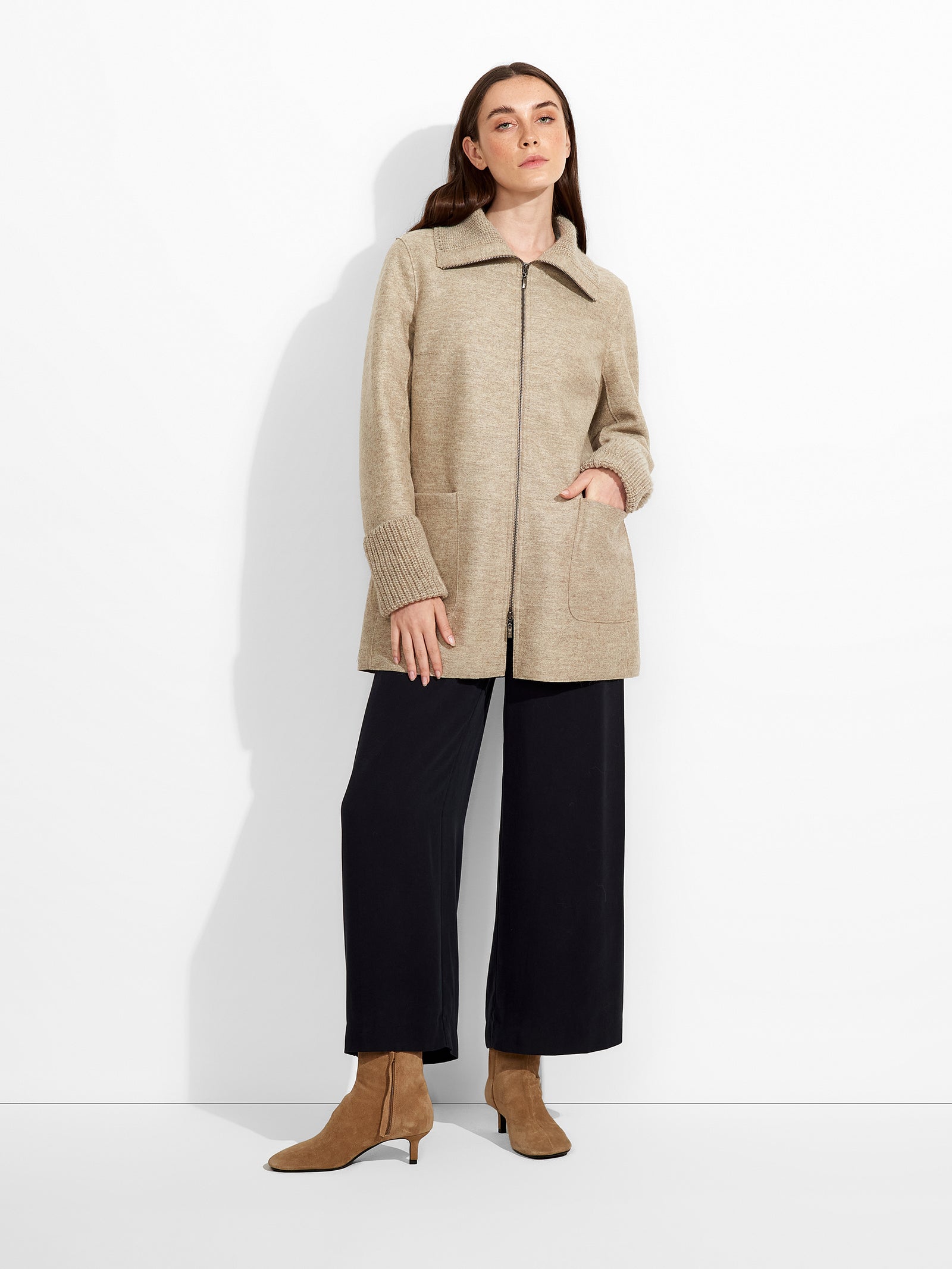 Zingaro Coat Alpaca Color Beige