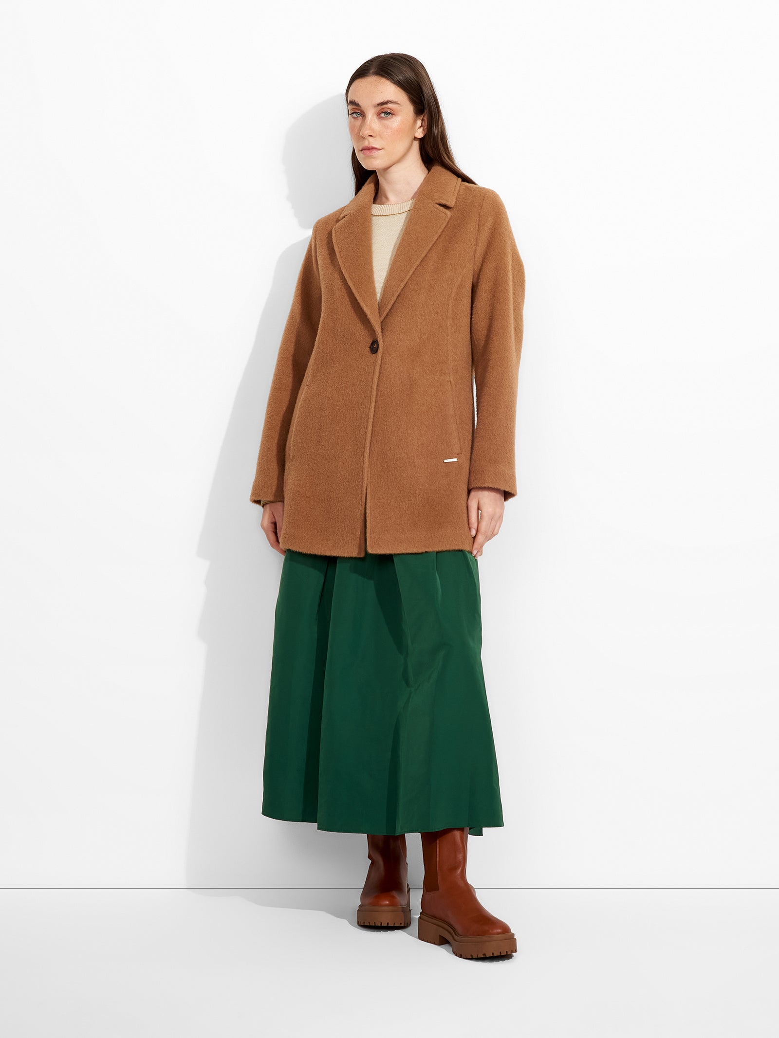 Zaza Coat Alpaca Color Camel