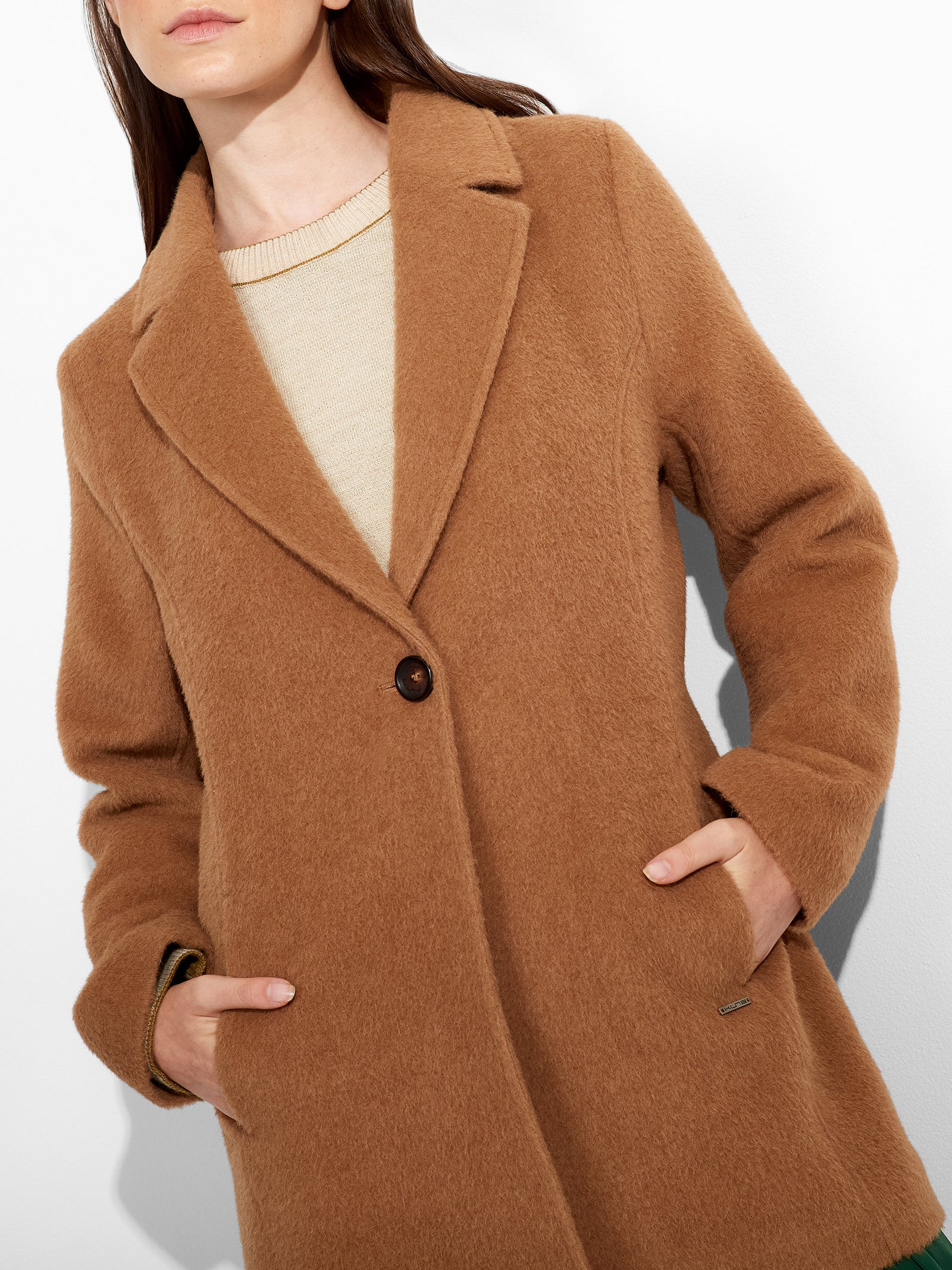 Zaza Coat Alpaca Color Camel
