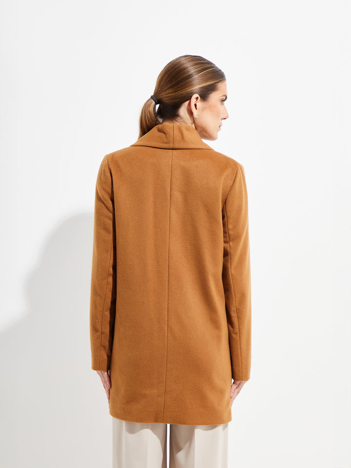 Short Swing - Abrigo Vicuña Vicuña Color Camel